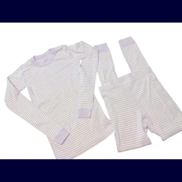 Hanna Andersson Moon and Back Striped Pajamas - Picture 1 of 5